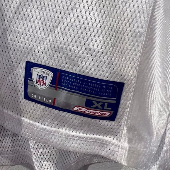 Reebok Men's Short Sleeve Jersey White Size XL - Picture 4 of 4